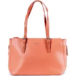 Tříoddílová středně velká oranžová kabelka na rameno David Jones CM6654