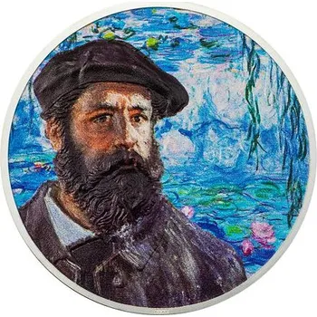 Exkluzivní stříbrná mince 2 Oz Claude Monet (Masters of Art) 2023 Color Ultra High Relief PROOF - (2.)