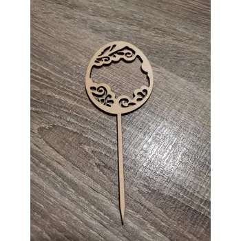 Velikonoční dekorace Dřevěný velikonoční zápich č.09 - kraslice