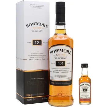 Whisky Bowmore 12 Y.O. & Sherry Cask 15 Y.O. 0,05 l