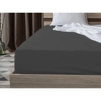 Prostěradlo Jersey prostěradlo EXCLUSIVE tmavě šedé 160 x 200 cm