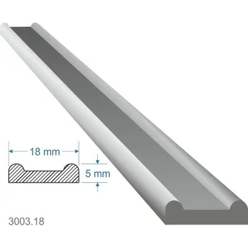 Stavební profil KOVIAN, s.r.o. Pásovina plochá B 18x5x2000mm, cena za KUS (2m)