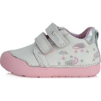 Chlapecké polobotky Dětské celoroční boty D.D.step 066-383 bílé Velikost: 25 (EU)