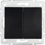 Kanlux Schodišťový vypínač dvojitý č. 5B 6+6 LOGI, černý