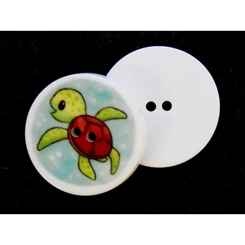 Knoflík GU367, Plastový knoflík, želvička, 32 " / 1 kus