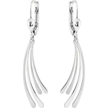 Náušnice GEMMAX Elegantní visací náušnice z bílého zlata – zlatý šperk ryzosti 585/1000 v Dárkovém balení s Certifikátem GLEWN-60861