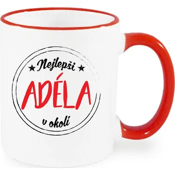 Hrnek - Nejlepší Adéla v okolí Barva: Červená