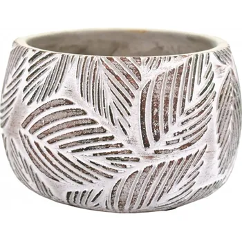 Obal na květináč Cementový květináč Leaf S (135495 015 CACD-21-01050-20 obal cement)