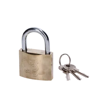 KOVIAN, s.r.o. visiací zámok ekko, bronzová farba, oceľový, 25mm