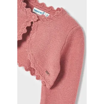 Kojenecké bolerko, svetr Mayoral 308 růžové, zelené Rozměr: 9 měsíců