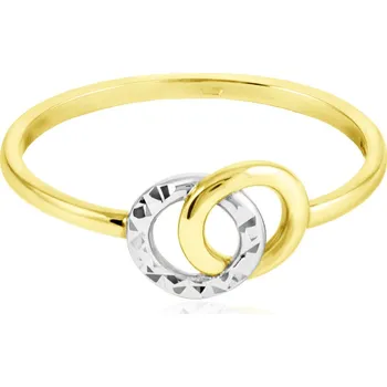 Prsten GEMMAX Zlatý prsten Kroužky s diamantovým brusem vel.&nbsp;54 – zlatý šperk ryzosti 585/1000 v Dárkovém balení s Certifikátem GLRCN-54-38111