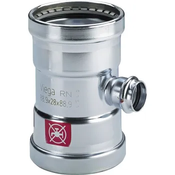 Stavebniny Lisovací T-kus Prestabo d 64 × 64 × 64, Viega 597801, model 1118XL