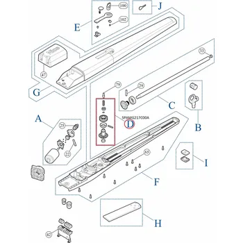 NICE SPAMG217C00A kit prevodovky pre TOONA4024/ 5024/ 5024I/ 5024HS