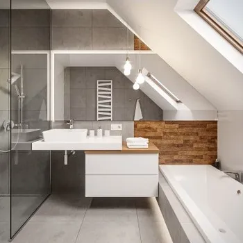 Zrcadlo Pískované zrcadlo do podkroví - na míru - RABA LED