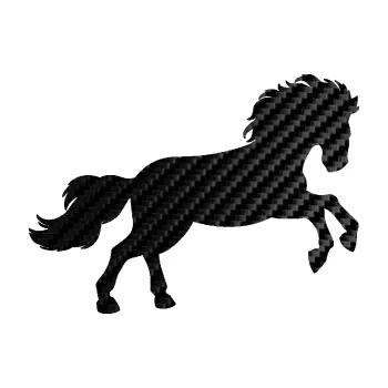 Samolepící dekorace Kůň 098 pravá běh (50 - 3D karbon černý) SAMOLEPKA NA AUTO, NÁLEPKA, FÓLIE, POLEP, TUNING, VLASTNÍ TEXT, TISK, AUTOSAMOLEPKY.cz, POLEPY, OBRÁZEK, LOGO, 3D STICKERS