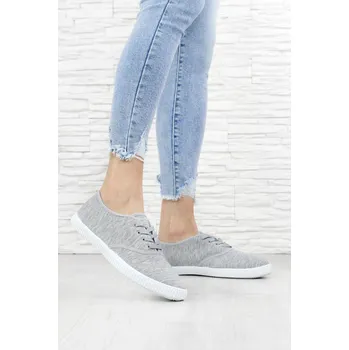 Dámské tenisky Prety Šedé plátěné tenisky 11002-2G Velikost: 36