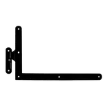 KOVIAN, s.r.o. Kování spodní nezdobené 400x650mm s čapem, profil 50x5mm, černý