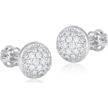 Náušnice Cutie Jewellery Z6404-3258 Luxusní náušnice Čočky z bílého zlata se zirkony model Z6404 – zlatý šperk ryzosti 585/1000 v Dárkovém balení s Certifikátem GLEWB-19611