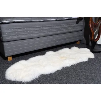 Dekorativní polštářek Wooline Předložka z ovčích kůží, ovál 200 x 75 cm