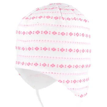 Kojenecká čepice RDX Dívčí kojenecká čepice vázací Madeira Vel. 0