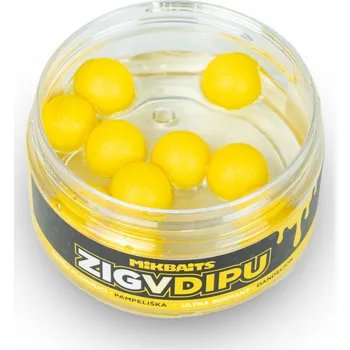 Boilies Mikbaits - Zig ultra plovoucí v dipu / 15mm - Pampeliška