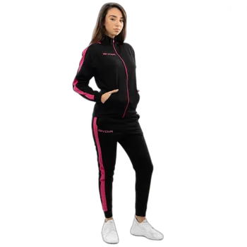 tepláková souprava givova Revolution Cotone černá/fuxiová 1006 S