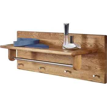 Věšák KATMANDU Velký věšák s policí Gialo, dub, masiv, rozměr 100x50x32cm