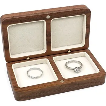 Dárková krabička Dřevěná krabička na prstýnky Brick