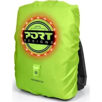 PORT DESIGNS VISIBL univerzální pláštěnka na batoh s LED osvětlením, žlutá