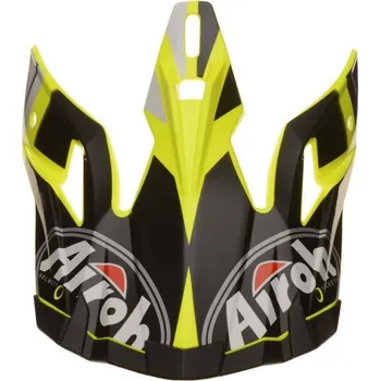 Helma na motorku náhradní kšilt pro přilbu Airoh AVIATOR 2.2 Reflex (bílá/černá/žlutá)