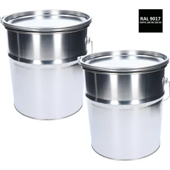 barva a nátěr na dřevo KANSAI HELIOS farba antikorózna polomatná na zinok 20 kg prevádzková-čierna