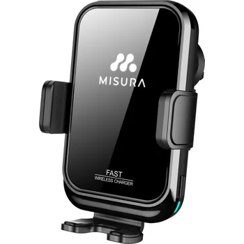 Držák do auta MISURA MA04 - Držák mobilu do auta s bezdrátovým QC3.0 nabíjením BLACK