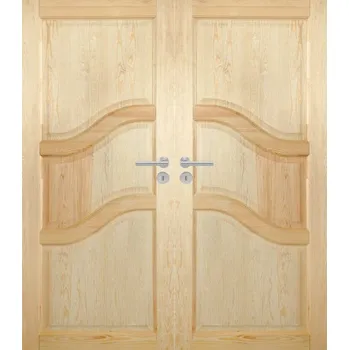 Interiérové dveře ArchoD Dvoukřídlé dřevěné dveře dýhované z borovice Pasadena