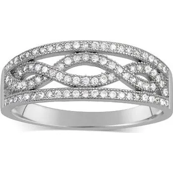 Prsten Stříbrný prsten AIDA velikost obvod 49 mm JJJR0120-obvod 49 mm