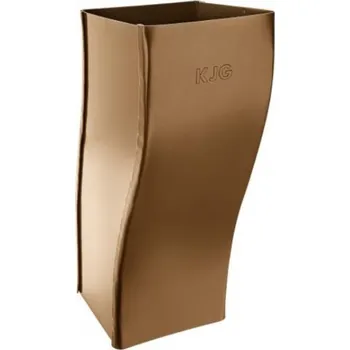 okap Koleno pozinkované hranaté metalické měděné 120 mm odskokové