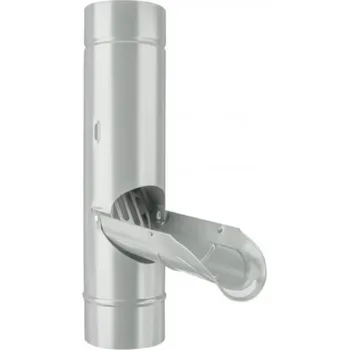 sběrač dešťové vody Zachytávač vody hliníkový zinkově šedý 80 mm se sítkem