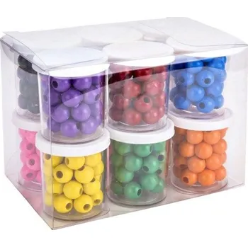 Dětské navlékací korálky Korálky BR-694 plastové matné mix barev 12ks