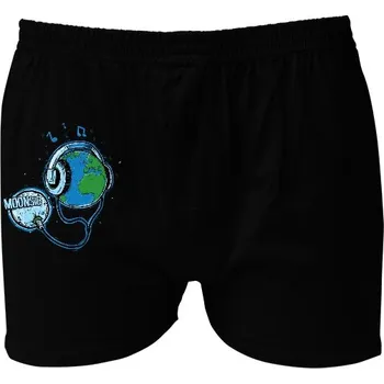 Boxerky Kariban s potiskem Moonsic pánské