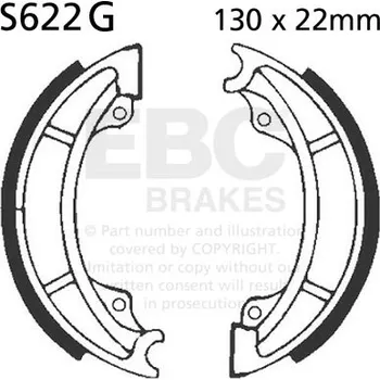 Brzda pro motocykl EBC Brzdové čelisti Grooved 301G