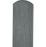 Plotovka Dřevoplus Profi 138 mm, barva Grey - šedá Výška plotovky: 200 cm, Varianta plotovky: kulatá