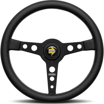 3ramenný volant černý MOMO PROTOTIPO 350mm, kůže