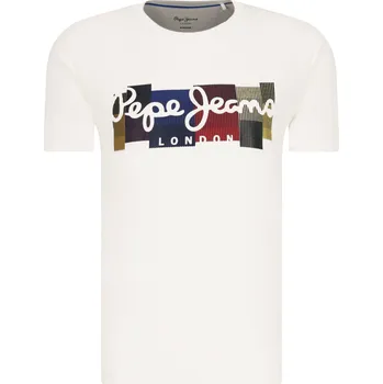 Pepe Jeans London Tričko CASST | Barva:krémová | Velikost:M