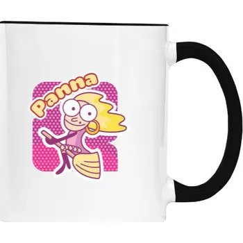 Hrnek malý barevný s potiskem Panna hrnek