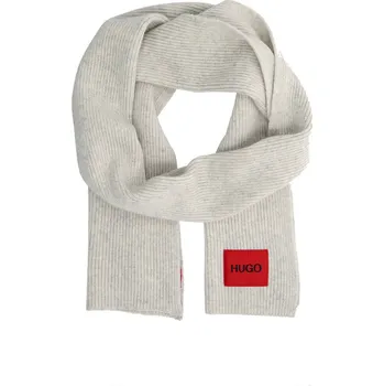 HUGO Vlněný šála Zaff 3_ww | Barva:popelavě šedý | Velikost:OS