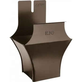 Střecha Kotlík pozinkovaný hranatý hnědý 400/120 mm