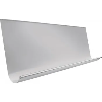 okap žlab pozinkovaný bílo hliníkový 670 mm sámový, délka 4 m