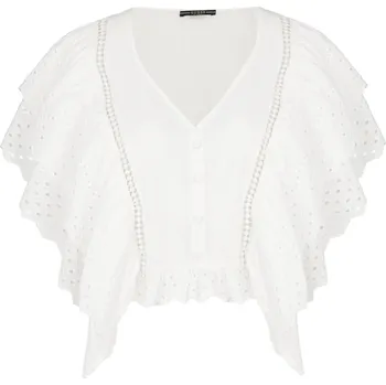 GUESS JEANS Halenka MARZIA GUESS X JENNIFER LOPEZ | Barva:bílý | Velikost:XS