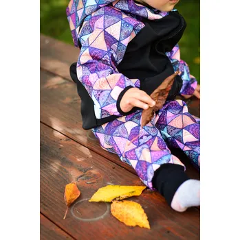 Yháček Zimní softshellové kalhoty Yháček, trojúhelníky digi Velikost: 86