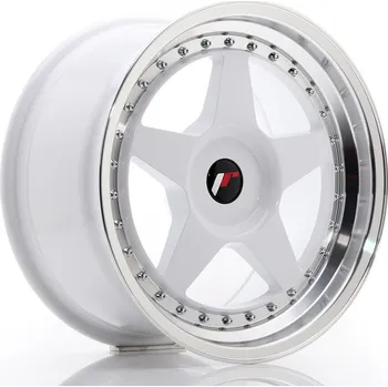Alu kolo Japan Racing JR6 17x9 ET20-35 BLANK, White w/Machined Lip