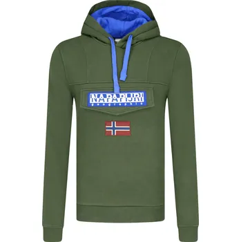 Pánská móda Napapijri Mikina BURGEE WIN | Barva:khaki | Velikost:M